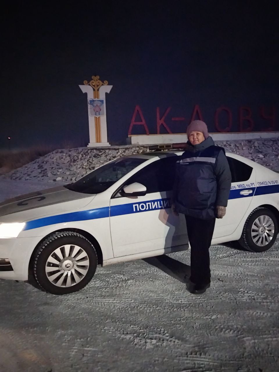 Народные дружинники Ак-Довурака на страже порядка