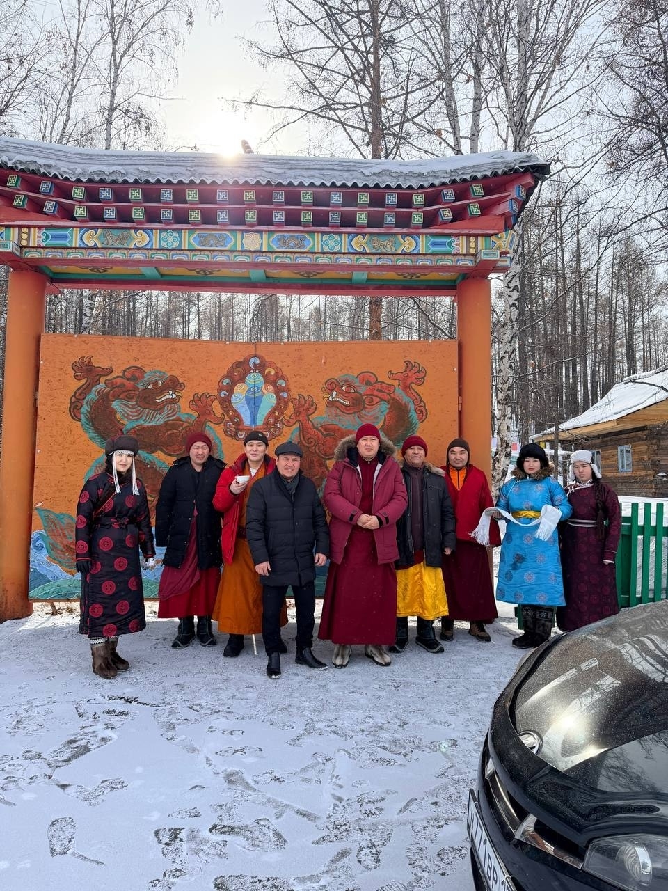 Дүүн бистиң кожуунга Тыва Республиканың Камбы-Ламазы Лоден Щераб Александрович-биле чугула ужуражылга болуп эрткен
