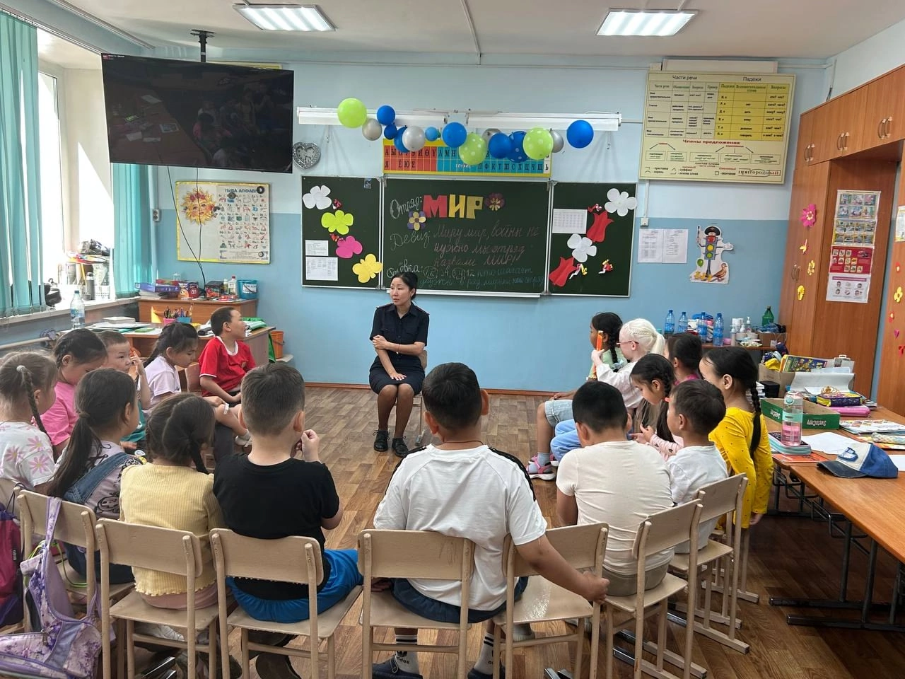 Воспитанникам пришкольного лагеря Кызыла рассказали о правилах безопасности