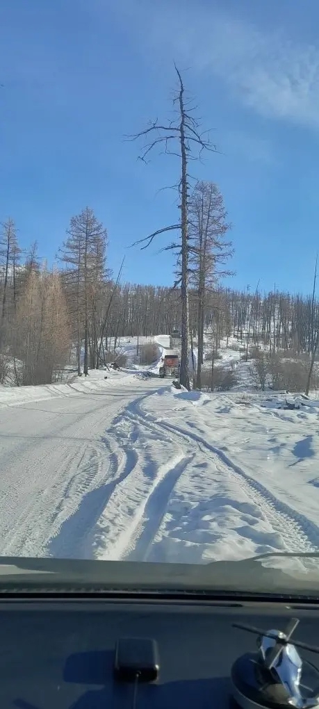Предприятие помогло очистить дороги в селе Качык Эрзинского района