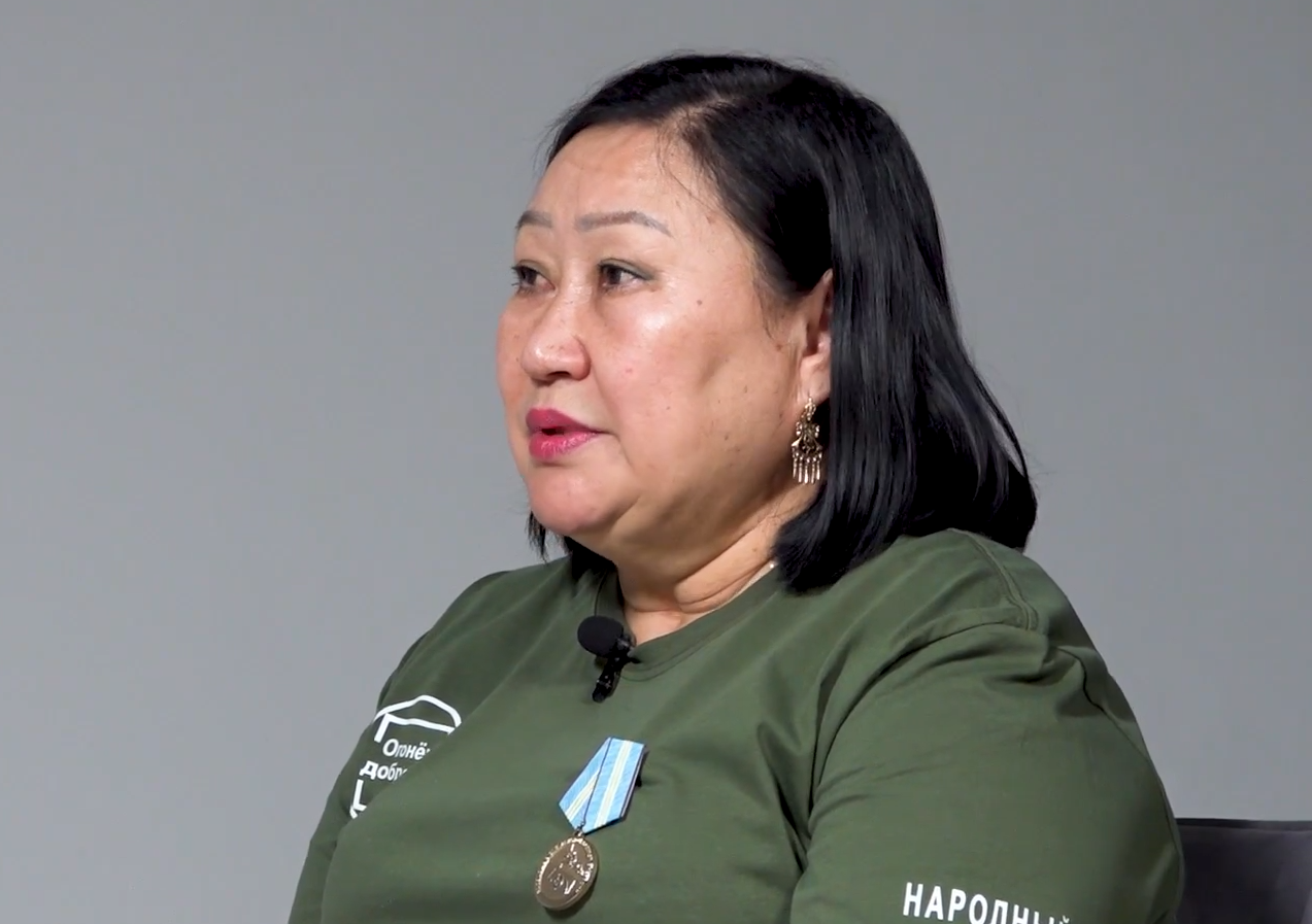 Чечек Сат, фронтовой волонтер Тувы. Чечек Сат, фронтовой волонтер Тувы.