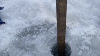 В Туве открыта первая ледовая переправа