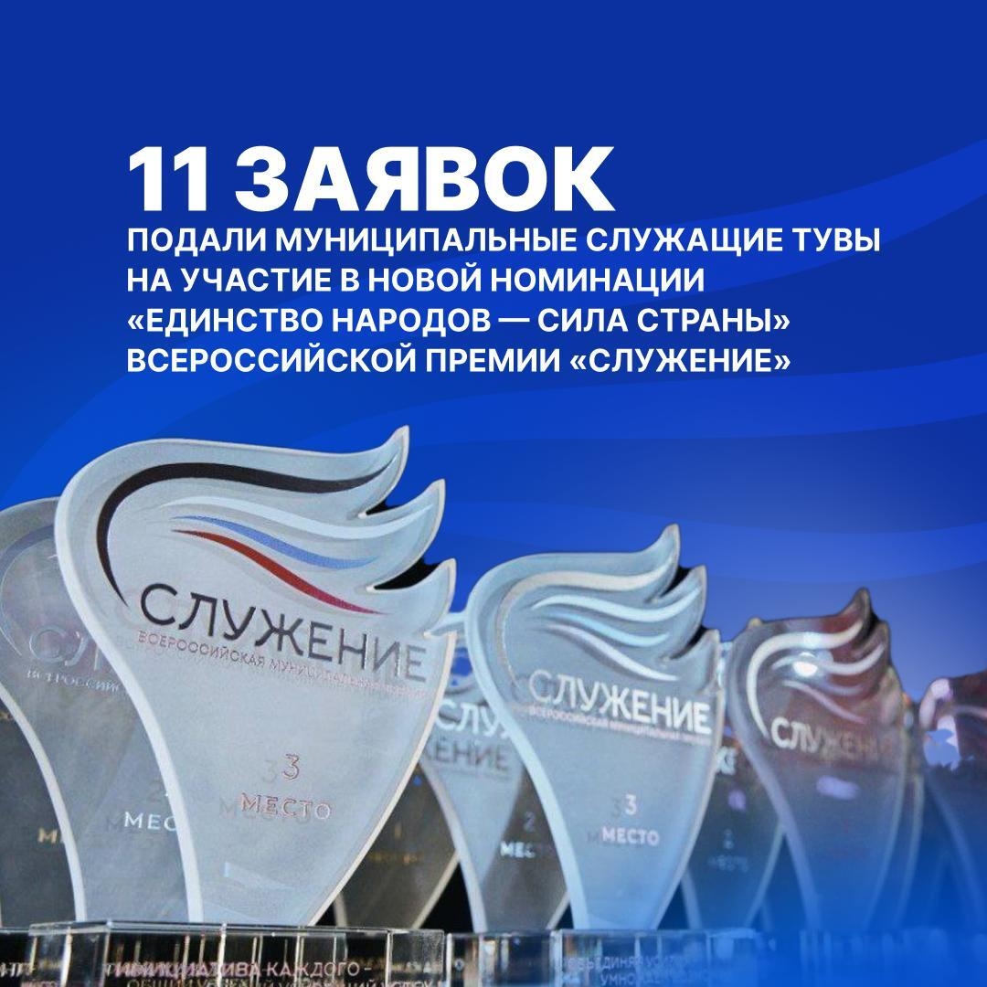 От Тувы поступило 11 проектов на специальную номинацию «Единство народов — сила страны» премии «Служение»
