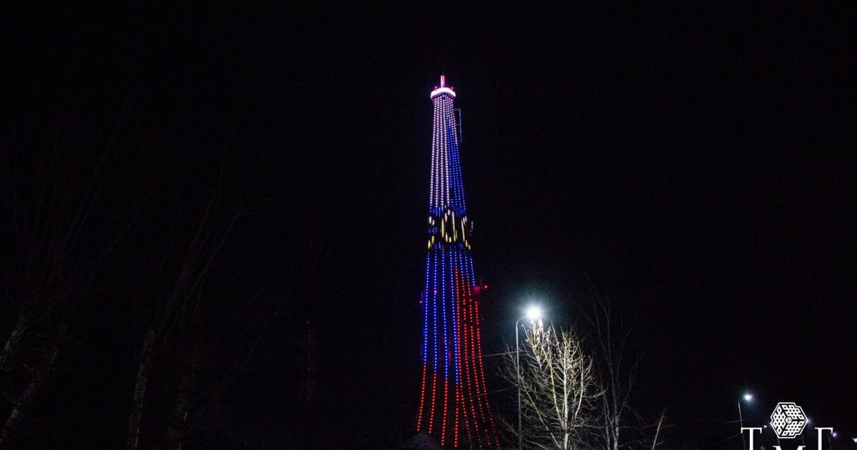 Телебашня в Кызыле включит праздничную подсветку в честь 8 Марта