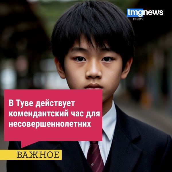В Туве действует комендантский час для несовершеннолетних: с 21:00 до 07:00 без сопровождения взрослых детям до 18 лет находиться запрещено в период с 1 октября по 30 апреля